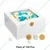 100 Pcs, 7 x 5 x 2.5 Inch 320GSM Duplex Cake Box for Cookies, Pastries, Mini Cakes, Donuts, Pie Slices