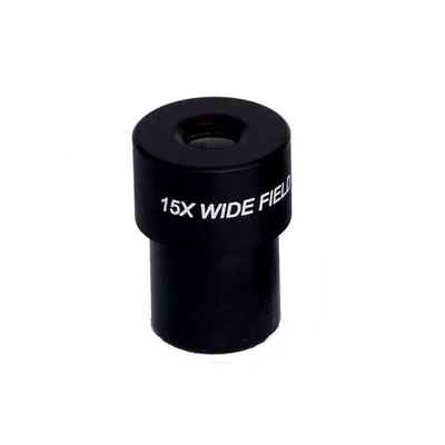 COMETEK WF15X Wide Field 15x Microscope Eyepiece Lens for Compound Microscopes, 23.2mm Diameter Tube