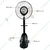 Commercial 26 inch High Pressure Mist Fan with 60L Water Tank