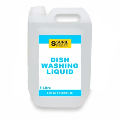 Surie Polex 5 Liter Dish Washing Liquid, Lemon Fragrance