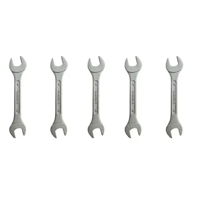 High Quality Double Open End Spanners - 21MmmX 23mm - 5pc Box