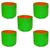 Gardeco 260 GSM UV Treated Premium Quality 6 x 6 inch Round Type HDPE Grow Bag for Home, Garden and Nursery(Quantity-5 pieces)