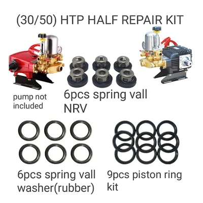 High Quality HTP Half Repaire Kit Spring Valve NRV, Spring Ball Washer Rubber, Piston Ring For HTP 30-50 Model