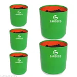 Gardeco 260 GSM UV Treated Premium Quality 9 x 9 inch Round Type HDPE Grow Bag for Home, Garden and Nursery