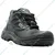 Hillson RAMBO Steel Toe Safety Shoe Real Leather Upper, PU Sole, High Ankle, Impact & Slip Resistant Black Work Shoe(Size-6)