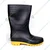 Hillson Welcome Gumboot, Anti-Skid, Comfortable Sole, Black & Yellow(Size-6)