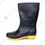 Hillson Welcome Gumboot, Anti-Skid, Comfortable Sole, Black & Yellow(Size-6)