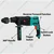 HI-MAX 26mm 800 Watt Powerful Rotary Hammer, 0-1100 RPM (IC-071) 