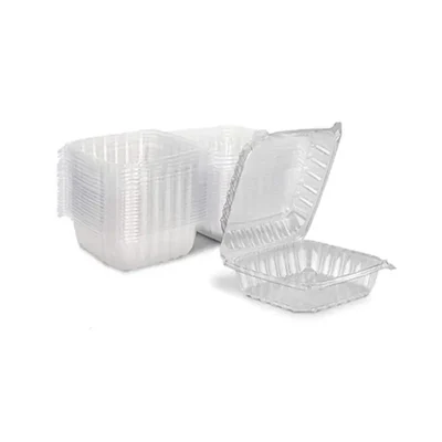 250ml Hinged Rectangular Container, Air Tight Lid, Portable Storage Box for Meal Prep, Food Delivery & Travel(Pack-50 pcs)