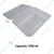 400 Pcs, 1500 ml Transparent Hinged PET Container for Meal, Snacks, Cookies Packaging