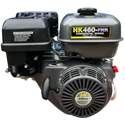 Gener HK460E-FNR Horizontal Shaft 4 Stroke Single Cylinder Air Cooled Recoil Start Petrol Engine, 6.5L Fuel Tank