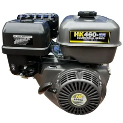 Gener HK460ER Horizontal Shaft 4 Stroke Single Cylinder Air Cooled Recoil Start Petrol Engine, 6.5L Fuel Tank