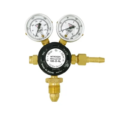 HMP Single Stage Double Gauge Nitrogen Gas Pressure Regulator(100-D-N2)