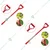 Wolf Garten Multi Star Floral Hoe Weeder HU-M 15 with Handle ZM AD-85 for Gardening(Pack Of 2)
