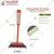 Global Nature Agro 5 Inch Trapezoid Hoe, Hand Operated Weeder Without Handle, For Home, Farming & Gardening, GNTH-301