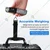 Hoffen 50 kg Digital Handheld Luggage Scale with Backlit LCD Display, Nylon Strapping Belt, and Integrated 1-meter Measuring Tape