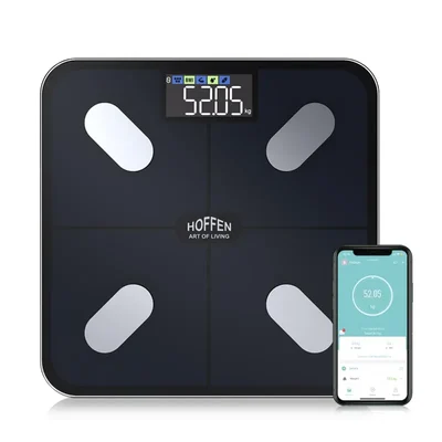Hoffen (Made in India) HO 36 Smart Electronic Digital Weight Machine for Body Weight, Fitness Composition Monitor