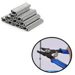 Hog Ring M Clips Staples | Heavy-Duty M-Type Rings for Bird, Rabbit & Chicken Mesh Cages