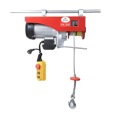 Boltz PA 300 Mini Electric Hoist, 1100 Watt 100 % Copper Motor With 4 mm 20 Meter Wire Rope
