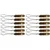 Set of 6 Pairs 22 to 32 mm Dia Test Tube Holder With Wooden Handle For Lab Usage