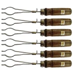 Set of 3 Pairs 22 to 32 mm Dia Test Tube Holder With Wooden Handle For Lab Usage