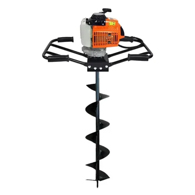 Neptune AG-63D, 63CC 2-Stroke Earth Auger Machine | Heavy Duty Two-Man Operated Post Hole Digger with 6-Inch Drill Bit
