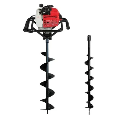 Balwaan BE-63, 63cc 2-Stroke Earth Auger Machine with 4 & 6 Inch Drill Bit | Hole Digger 