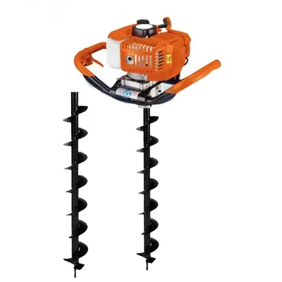 MECSTROKE 52 cc 2 Stroke Earth Auger / Post Hole Digger Machine With 3 & 4 Inch Bit
