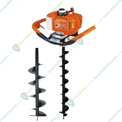 MECSTROKE 52 cc 2 Stroke Earth Auger / Post Hole Digger Machine With 3 & 8 Inch Bit