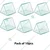SBT Instruments 10pcs Clear Hollow Prism with Cap Size (2x2x2 inch), Shelf Life 24 Months and Up