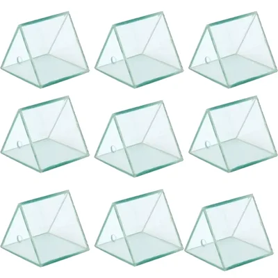 SBT Instruments 20pcs Clear Hollow Prism with Cap Size (2x2x2 inch), Shelf Life 24 Months and Up