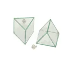 SBT Instruments 2pcs Clear Hollow Prism with Cap Size (2x2x2 inch)