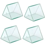 SBT Instruments 4pcs Clear Hollow Prism with Cap Size (2x2x2 inch), Shelf Life 24 Months and Up