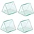 SBT Instruments 4pcs Clear Hollow Prism with Cap Size (2x2x2 inch), Shelf Life 24 Months and Up
