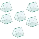 SBT Instruments 6pcs Clear Hollow Prism with Cap Size (2x2x2 inch), Shelf Life 24 Months and Up