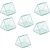 SBT Instruments 6pcs Clear Hollow Prism with Cap Size (2x2x2 inch), Shelf Life 24 Months and Up