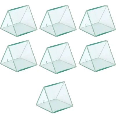 SBT Instruments 7pcs Clear Hollow Prism with Cap Size (2x2x2 inch), Shelf Life 24 Months and Up