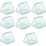 SBT Instruments 8pcs Clear Hollow Prism with Cap Size (2x2x2 inch), Shelf Life 24 Months and Up
