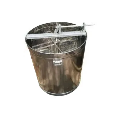 BeeReady 4 Frame Honey Extractor, Manual Crank Centrifugal Drum for Beehives & Apis Mellifera, Comb Preserving Basket