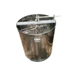 BeeReady 4 Frame Honey Extractor, Manual Crank Centrifugal Drum for Beehives & Apis Mellifera, Comb Preserving Basket