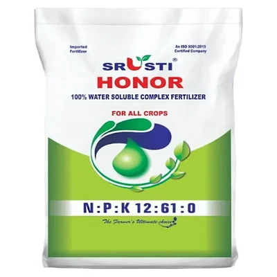 FARMROOT Honor MAP 12-61-0 | Water-Soluble Chemical Fertilizers(Pack-1 Kg)