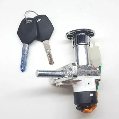 Premium Quality Ignition Lock Set with 2 Keys for HOP LEO & LYF EV Scooters, 25mm Shaft Key Switch,