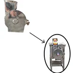 Hopper with Cutting chamber For Heavy Duty 2 HP Commercial Stainless Steel Chili Onion Cutter Machine