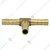 Heavy Duty 2 Pcs of 10mm Tube Brass T-Type Hose Barb Connector for Air Compressor