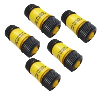 Premium 1/2 x 1/2 Inch High Pressure - Hose Connector (Pack Of 5 Pcs)
