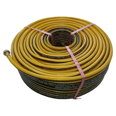 Jeevan Shakti 8.5 mm 5 Layer 100 meter Yellow-Black Hose Pipe | Suitable for Spraying and Agricultural Uses