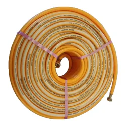 Jeevan Shakti 8.5 mm 5 Layer 100 meter Orange-White Hose Pipe | Suitable for Spraying and Agricultural Uses