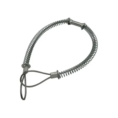 SAFEAROO Whipcheck 200 PSI Hose to Hose Safety Cable 500mm Spring Loaded Galvanized Steel Wire Rope Whipping Restraint