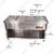 Commercial Single Shelf 5 Pot Bain Marie with SS Body 