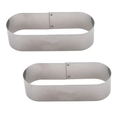 Aluminium 5 Inch Hot Dog Bun Ring, 2 Inch Deep for Hot Dog Bun(Pack-2 Pcs)